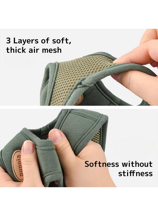 بوبيا سترة Puppia Eco Dog Harness صديقة للبيئة بدون شد مريحة للكلاب الصغيرة والمتوسطة، لون كاكي، مقاس صغير - Image 5