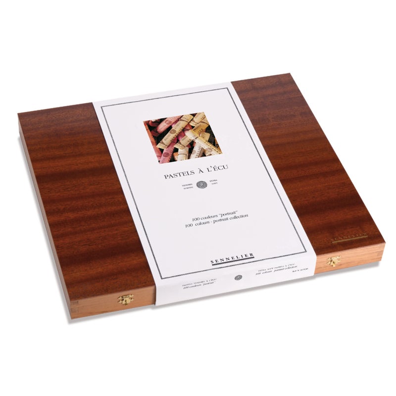 SENNELIER ExtraSoft French Pastel Full Stick Professional Portrait Artists Wooden Box Set 100Colors