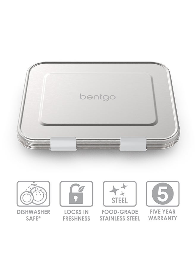 Bentgo Kids Stainless Steel Lunch Box -  Silver  - Image 4