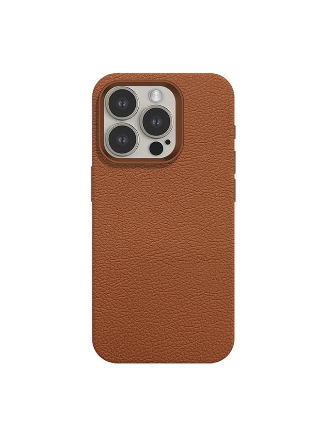 زبون جراب لهاتف iPhone 13 Pro Max مصنوع من الجلد الملمس مع جراب مغناطيسي MagSafe للهاتف - Image 1