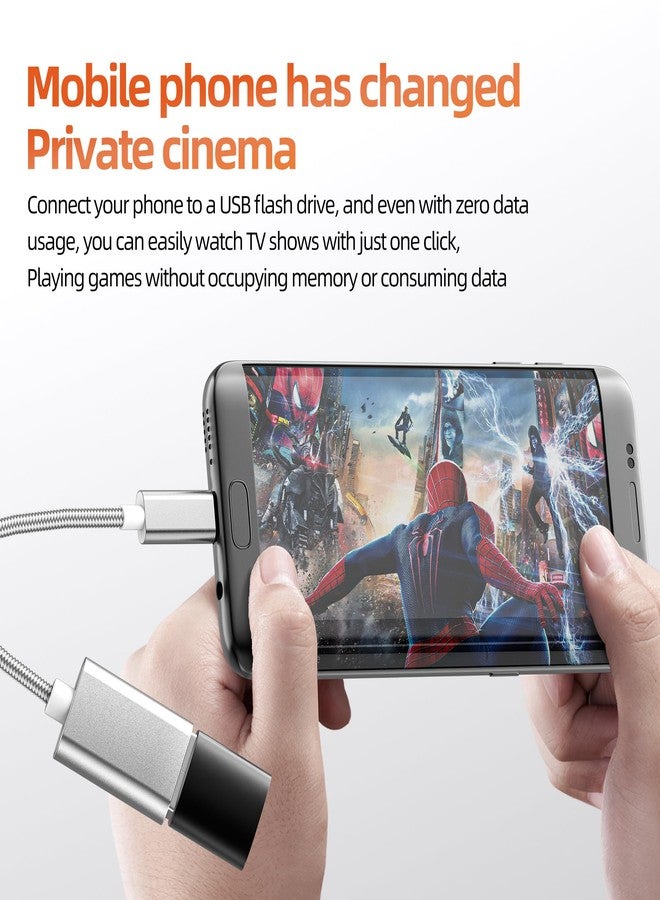 zoyuzan Micro USB to USB A Adapter OTG Cable (2 Pack) Android Connector Extender Computer Microusb Socket Phone Data Converter Compatible for Samsung S7 Flash Drive Cord Extension Keyboard Port Memory Stick - Image 3