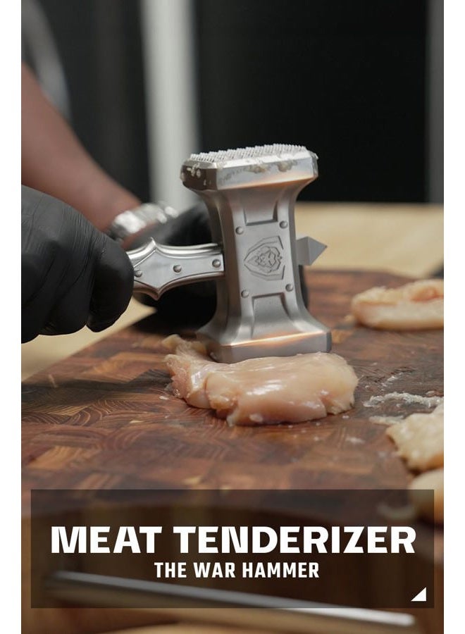 Dalstrong Meat Tenderizer Tool - Dual Sided, Heavy Duty & Extra-Large Meat Hammer - High-Carbon Stainless Steel - Meat Mallet - Pounder - G10 Handle - Image 2