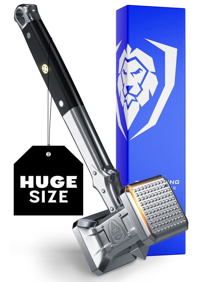 Dalstrong Meat Tenderizer Tool - Dual Sided, Heavy Duty & Extra-Large Meat Hammer - High-Carbon Stainless Steel - Meat Mallet - Pounder - G10 Handle - Image 1