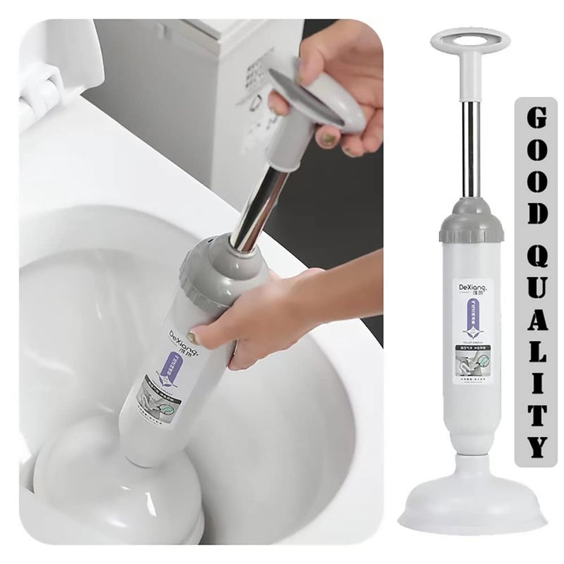 Ronteno Toilet Cleaner Plunger Air High Pressure Drain Dredger Pump for Bathroom, washroom, Sink, unblock with One Loose and One Push (1 pic, Assorted Colour) - Image 4