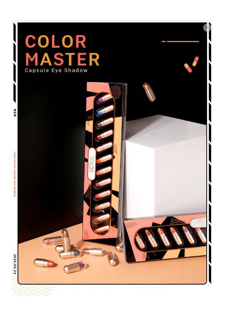 DEROL 12 Piece Color Master Capsule Eye Shadow  - Image 2