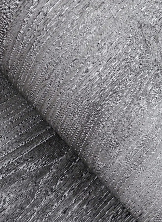 FunStick Grey Wood Contact Paper Peel and Stick Wood Wallpaper Thick Maple Wood Grain Contact Paper for Kitchen Cabinet Wood Adhesive Vinyl Wall Paper for Countertops Table Removable 15.8" x 78.8" - Image 1