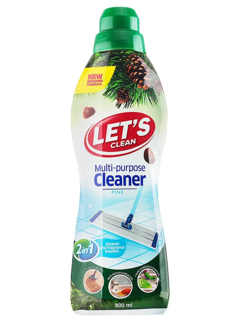 LET'S CLEAN Multi-Purpose Cleaner Pine 800 ML - Image 1