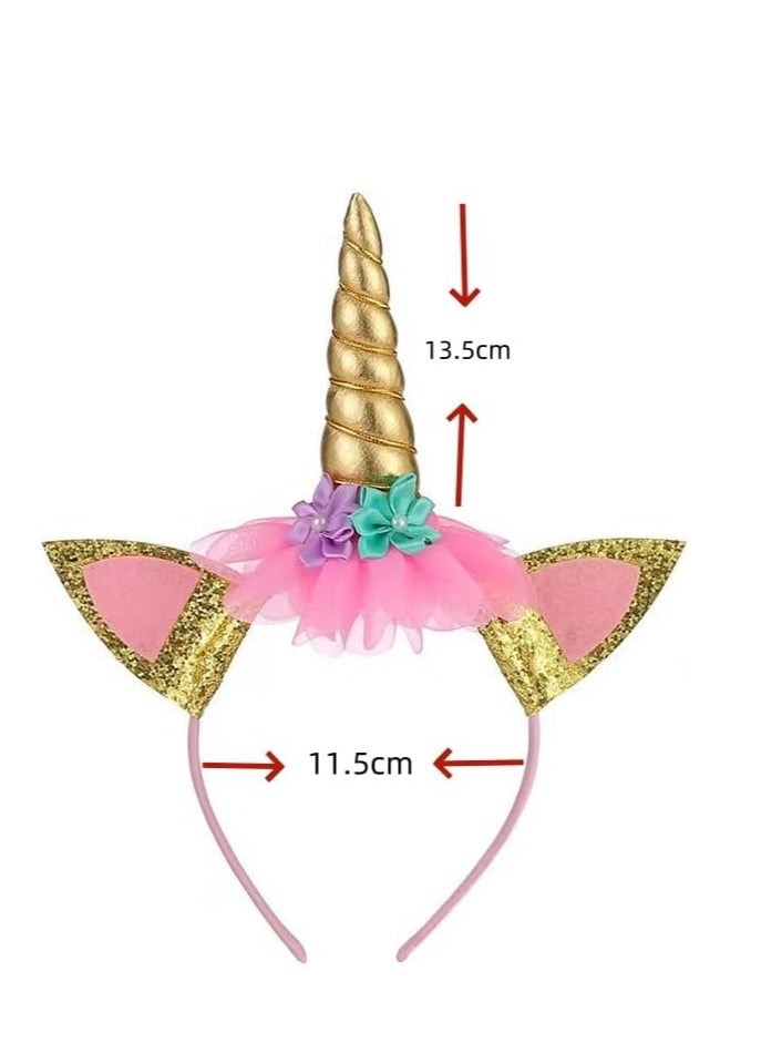 Generic Unicorn Costume Princess Birthday Pageant Party Dance Performance Carnival Long Maxi Tulle Fancy Dress Up Outfits  - Image 5