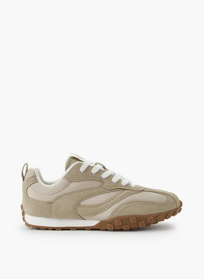 Lee Cooper BEIGE Lee Cooper Casual Lace Up Shoe for Women | Best Price UAE