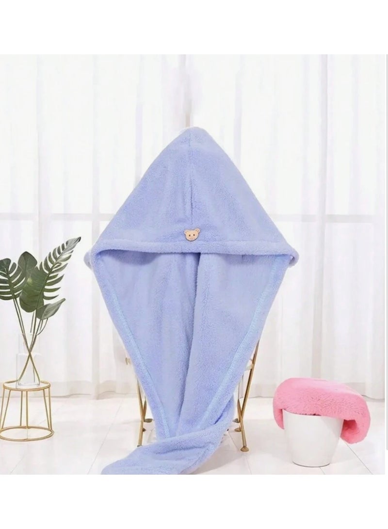 Hair towel, microfiber hair towel, fast-drying towel, hair wrap cap, bath accessories, hair care, spa gift, home gift - Image 4