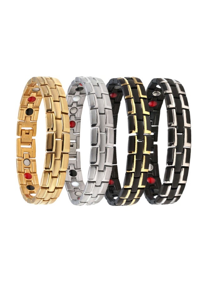 Personalized Retro Design Titanium Steel Bracelet for Men 12mm