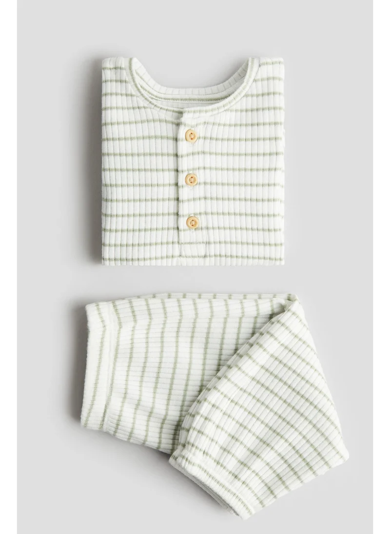 اتش اند ام 2-piece cotton jersey set
