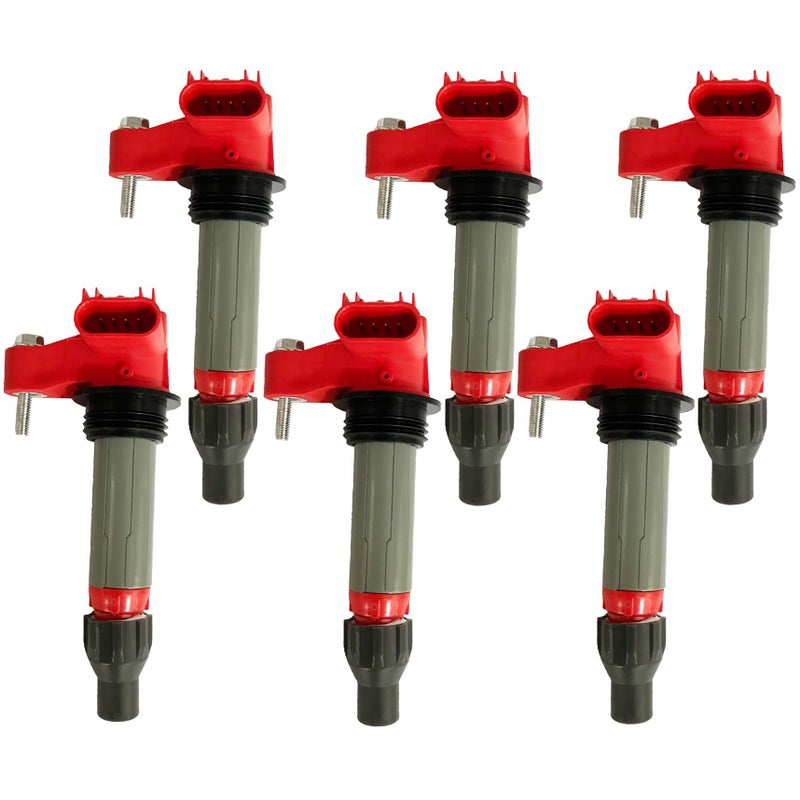 GP POWER Ignition Coil Pack 6 PCS For UF569 12590990 GN10494 Compatible with Buick Enclave Cadillac Chevy GMC ATS CTS SRX XTS STS Camaro Equinox Caprice Impala Terrain Acadia G6 G8 V6 30L 32L 36L