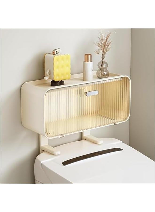 MIXDE 2-Tier Bathroom Organizer Over Toilet, Modern Bathroom Organizer Over Toilet, Free Standing Bathroom Organizer, for Most Toilets - Image 1