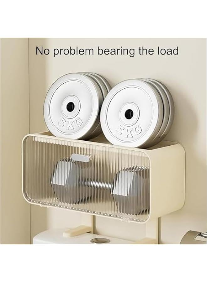 MIXDE 2-Tier Bathroom Organizer Over Toilet, Modern Bathroom Organizer Over Toilet, Free Standing Bathroom Organizer, for Most Toilets - Image 3