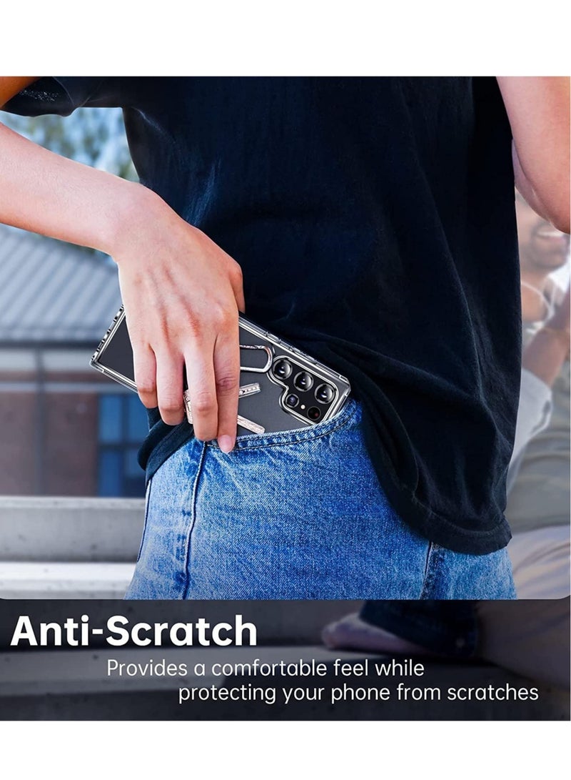 ELTRAZONE [5-in-1]For Samsung Galaxy S23 Ultra Case,2 Packs Camera Lens Protector + 2 Packs HD Tempered Glass Screen Protector,All-Round Protection, Shockproof, Anti-Scratches Kit (S23Ultra) - Image 5