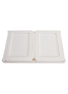 كونسيبت هوم طقم طاولة سرير قابل للطي مكون من قطعتين باللون الأبيض 68x35.8x27.5 سم  - Image 3