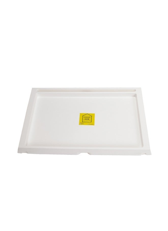 كونسيبت هوم طقم طاولة سرير قابل للطي مكون من قطعتين باللون الأبيض 68x35.8x27.5 سم  - Image 5