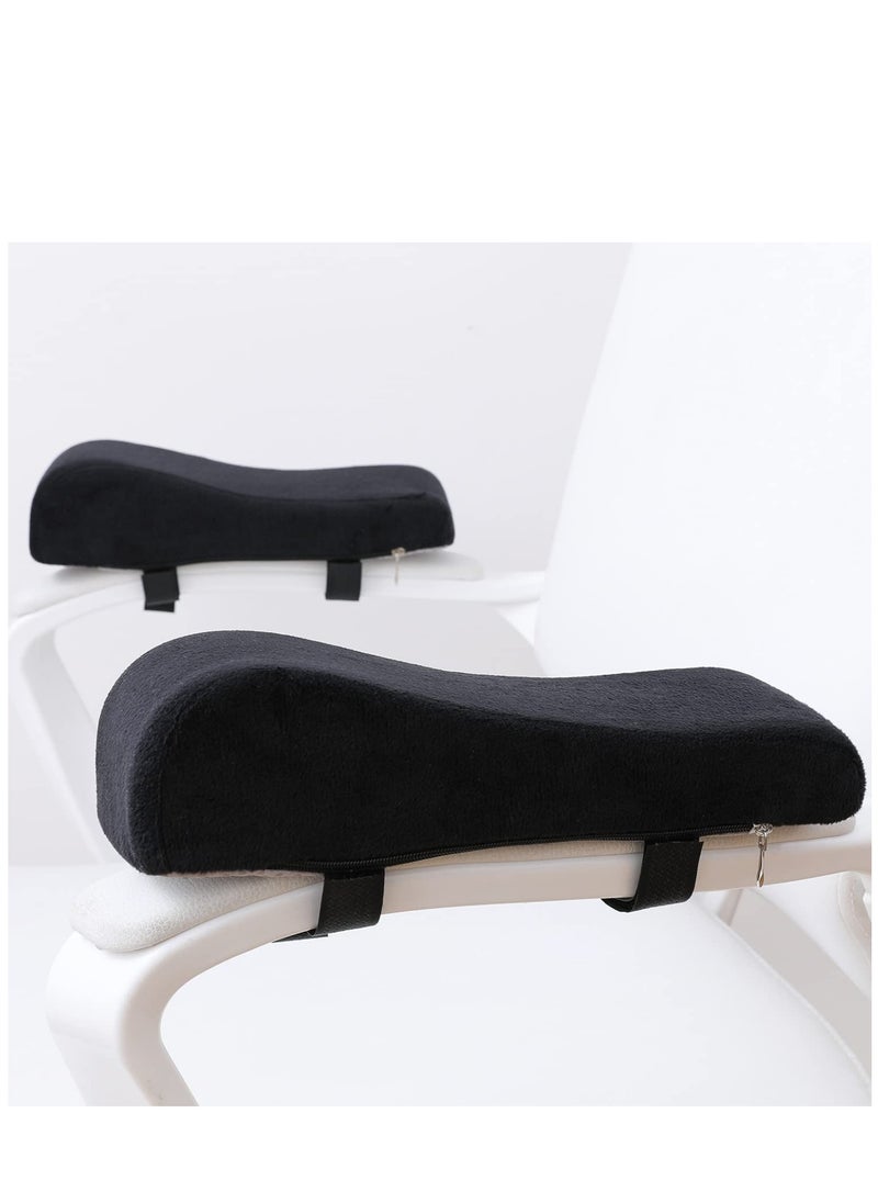 Arabest Chair Ergonomic armrest Cushions Elbow Pillow Pressure Relief Office Chair Gaming Chair armrest with Memory Foam armrest Pads 2-Piece Set of Chair  - Image 1