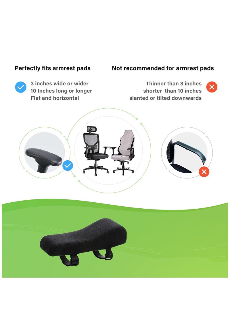Arabest Chair Ergonomic armrest Cushions Elbow Pillow Pressure Relief Office Chair Gaming Chair armrest with Memory Foam armrest Pads 2-Piece Set of Chair  - Image 5