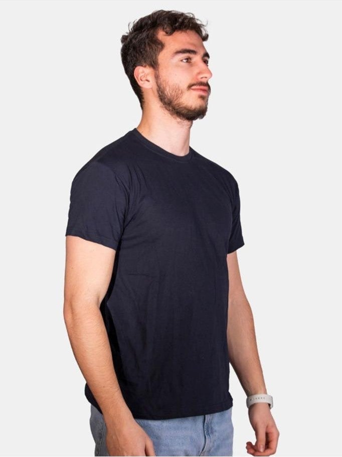 Çapıt Çapit Unisex 100% Cotton Standard Cut Zero Collar Short Sleeve Red T-Shirt  - Image 2