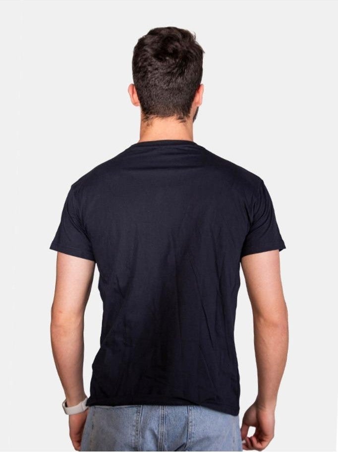 Çapıt Çapit Unisex 100% Cotton Standard Cut Zero Collar Short Sleeve Red T-Shirt  - Image 3