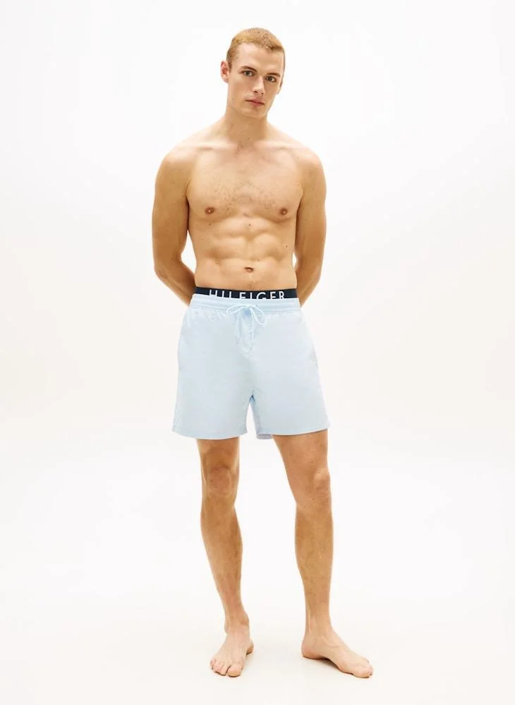 TOMMY HILFIGER  Double Waistband Mid Length Swim Shorts for Men | Best Price UAE
