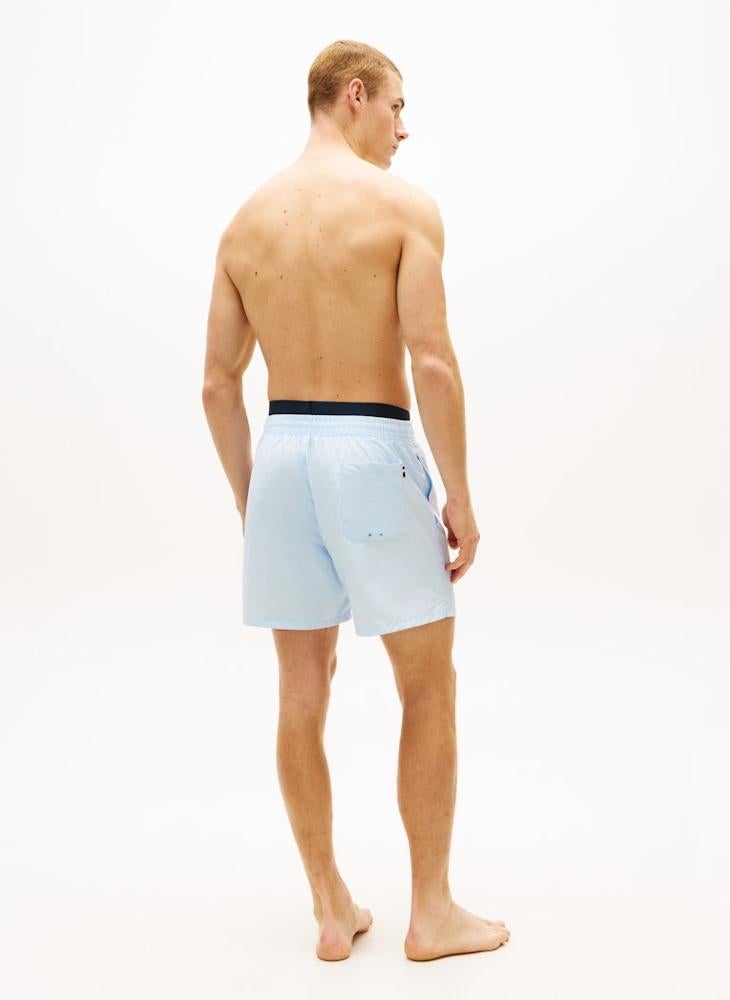 TOMMY HILFIGER Double Waistband Mid Length Swim Shorts - Image 2