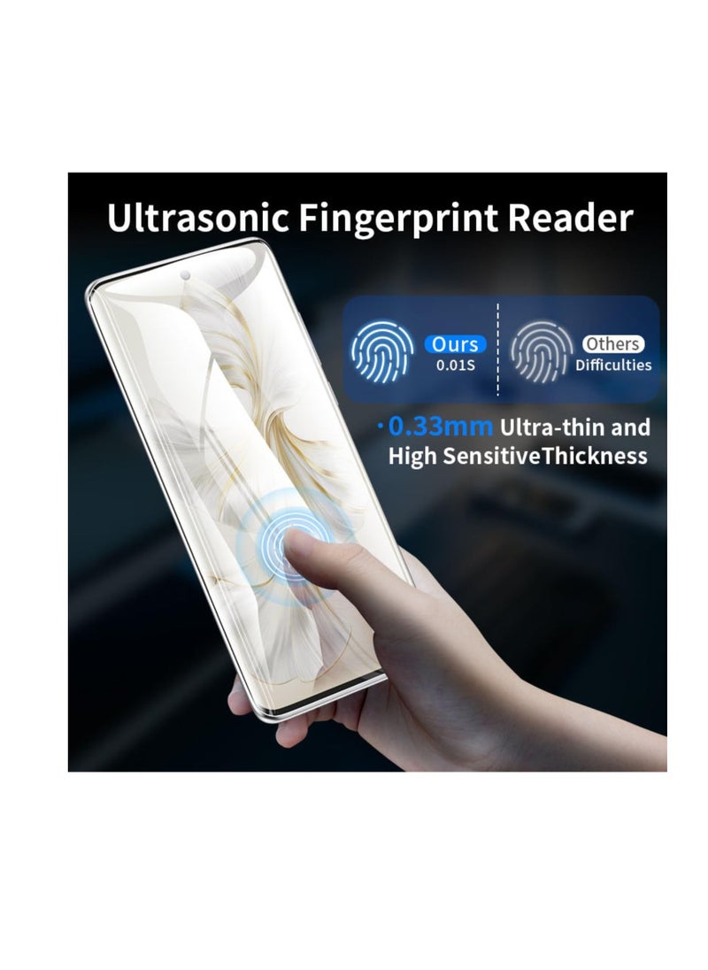 Generic ull Glass Screen Protector For Vivo V30 / V30 Pro 5G/  UV Tempered Glass Full Glue Cover Screen Protector For Fingerprint Unlock Screen Glass Filmvivo v30e  - Image 4