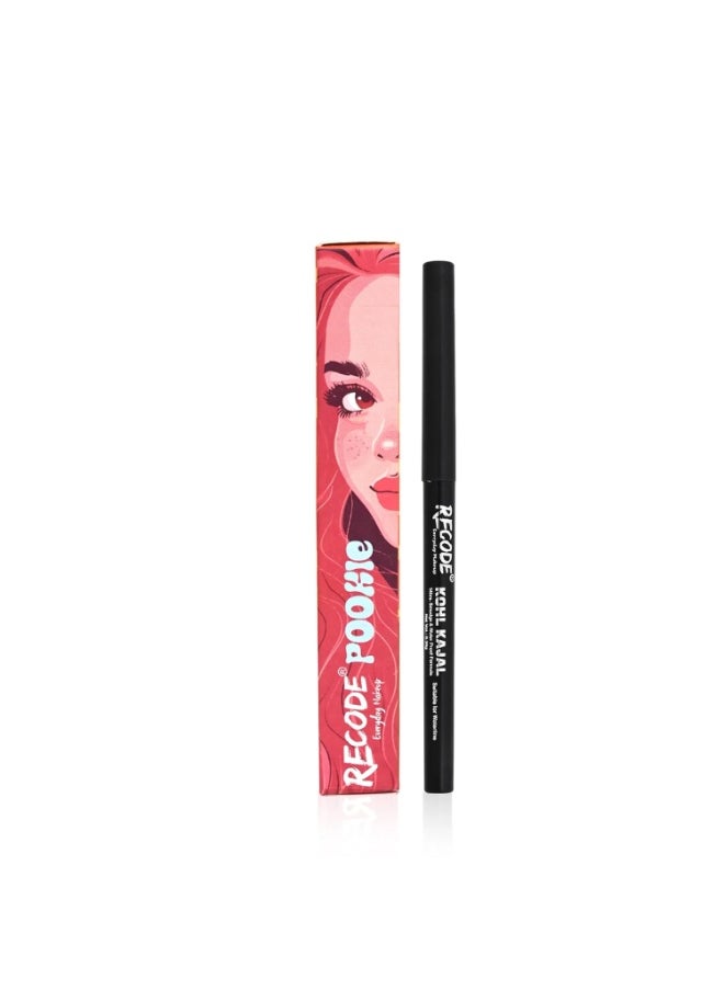 Recode Pookie Black Kajal-Everyday Makeup - 0.35G  - Image 3