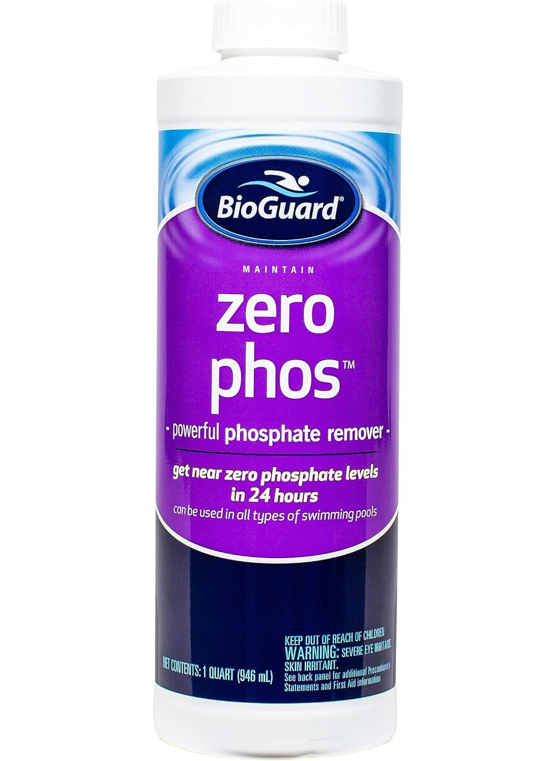 bioguard BioGuard Zero Phos 1 qt Pool Chemical Liquid Pool Clarifier 