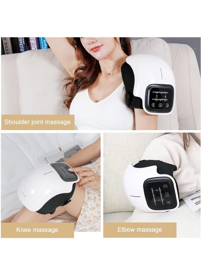 جهاز مساج الركبة مع حرارة واهتزاز – علاج بالأشعة تحت الحمراء لتخفيف الألم – قابل للشحن لمفاصل الركبة والتشنجات - Image 3