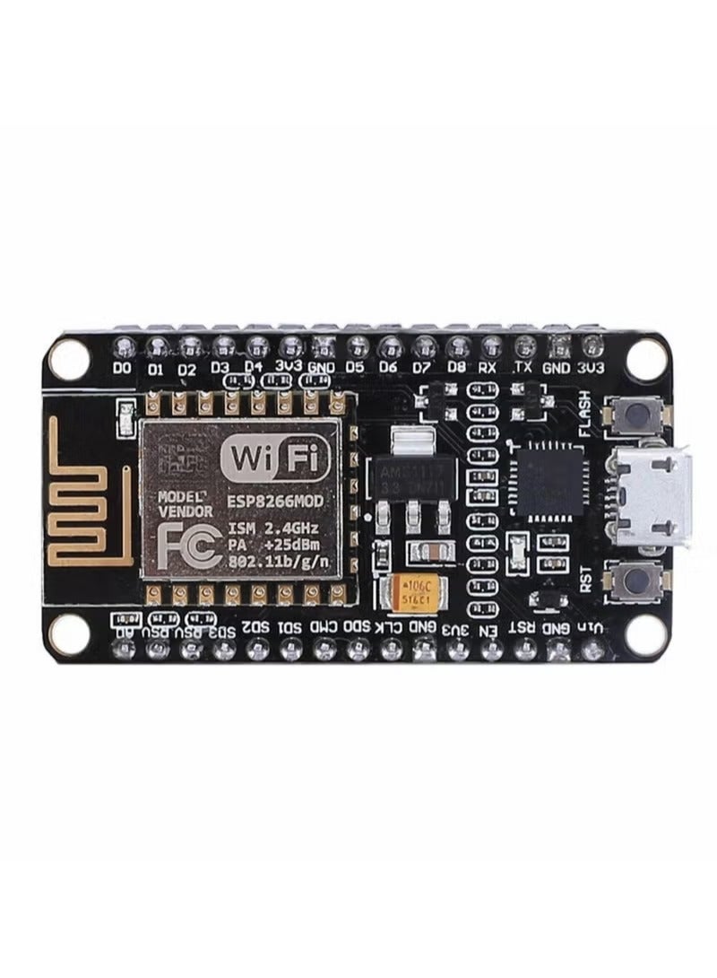 وحدة تطوير NodeMCU ESP8266 ESP8266 2.4GHz WiFi Module لتطوير نظام التشغيل Mac OS FZ1505 1505 Mbps أسود