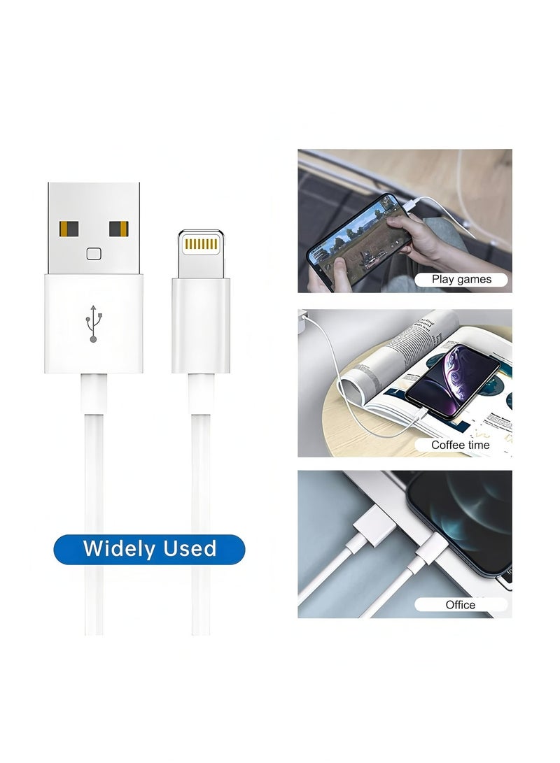 Apluynm 2 Pack  IPhone Charger Cable 1M 2M [MFi Certified] USB  to Lightning Cable Fast Charging Power Delivery PD 20W iPhone Cable for iPhone 14/14 Pro/14 Plus/14 Pro Max, iPad Pro, iPhone 8-13 All Series - Image 2