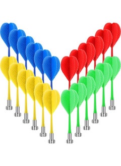 yongsheng 24 Pieces Magnetic Darts Safety Plastic Darts Replacement Dart for Boys Girls and Adults Target Game Toys for Halloween  Party Favors  - Image 1