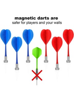 yongsheng 24 Pieces Magnetic Darts Safety Plastic Darts Replacement Dart for Boys Girls and Adults Target Game Toys for Halloween  Party Favors  - Image 2