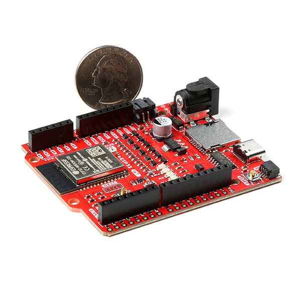 SparkFun IoT RedBoard - ESP32 Development Board -ESP32 WROOM MCU Module USB-C Connector Qwiic Connector MicroSD Card -ESP32 Dimensions: 2.3in x 2.7in x 1.08in - Image 4