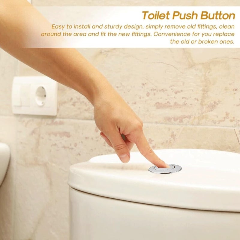 Dual Flush Toilet Push Button 36mm Durable ABS Bathroom Accessory 1pc - Image 4