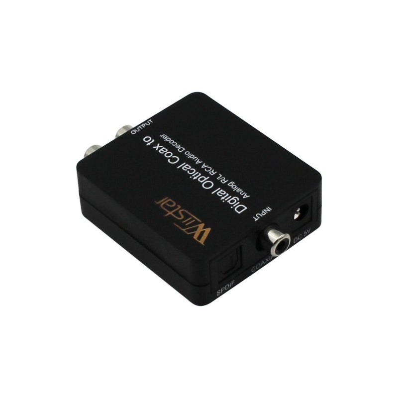 Wiistar Fiber Optical Decoder Support AC3/DTS/Toslink Coaxial Digital to Analog Audio L/R Decoder 3.5mm Earphone - Image 3