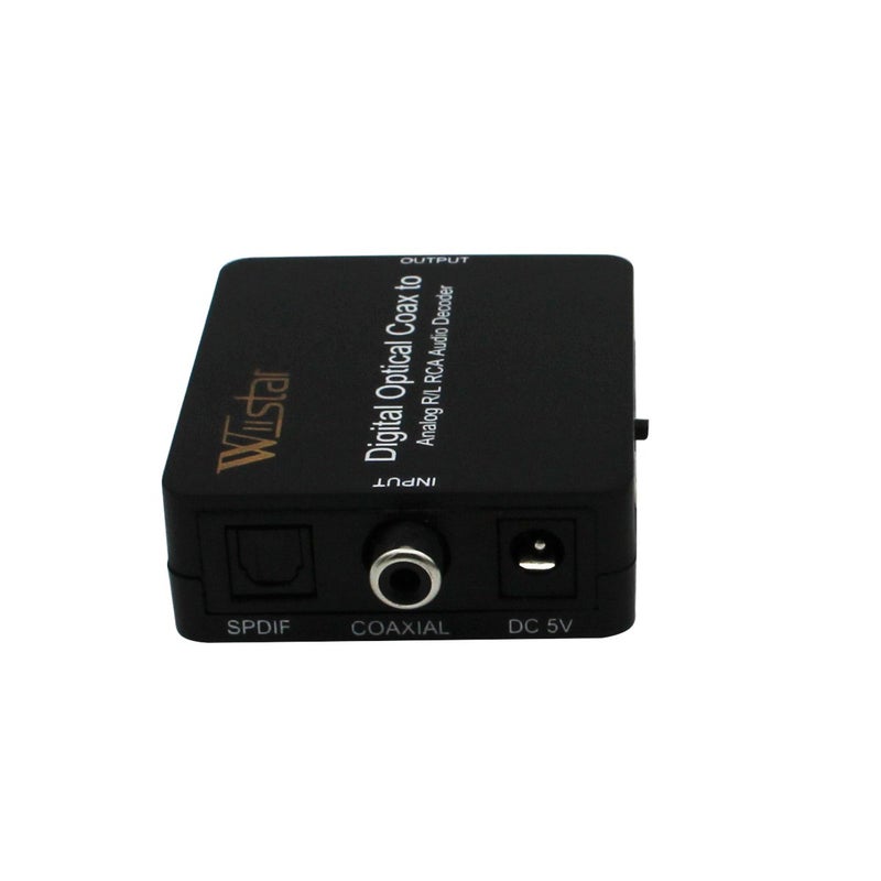 Wiistar Fiber Optical Decoder Support AC3/DTS/Toslink Coaxial Digital to Analog Audio L/R Decoder 3.5mm Earphone - Image 4