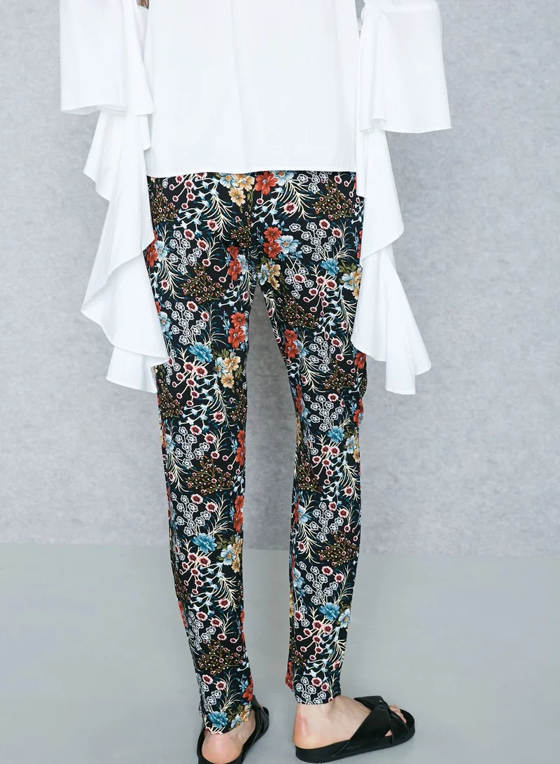 Jacqueline de Yong Floral Printed Pants