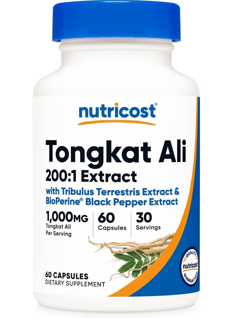 Nutricost Tongkat Ali 1,000mg 60 Capsules - Image 1