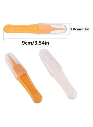 2Pcs Baby Nose Tweezers, Safety Round-Head Nose Clean Clip, Newborn Babies' Ears Nose Clean Tool - view 2