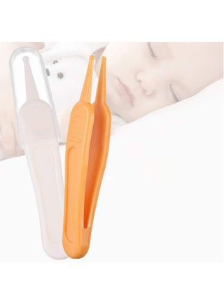 2Pcs Baby Nose Tweezers, Safety Round-Head Nose Clean Clip, Newborn Babies' Ears Nose Clean Tool - view 5