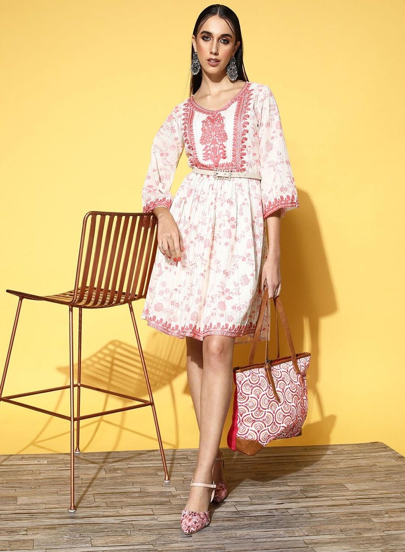 ISHIN Floral Print Dress  - Image 1