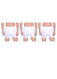 DICE Dice mens Cotton Elastic Waist Solid Boxer Briefs (pack of 3) Size : XLarge  - Image 1