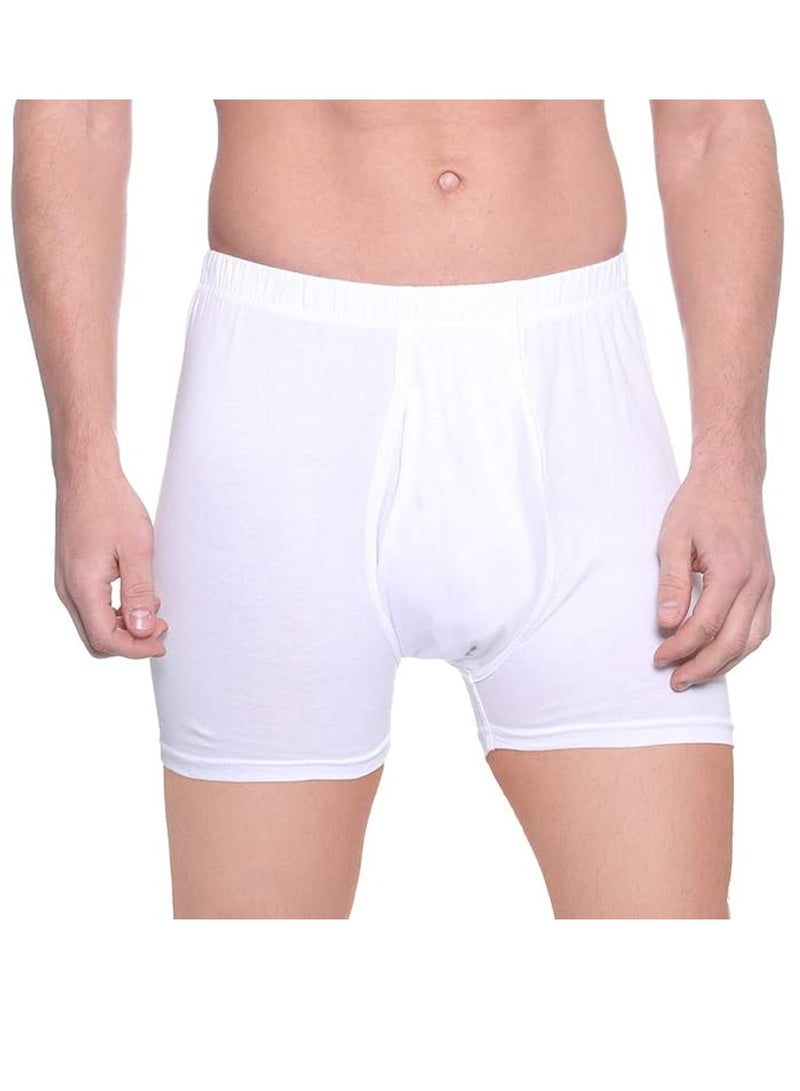 DICE Dice mens Cotton Elastic Waist Solid Boxer Briefs (pack of 3) Size : XLarge  - Image 2
