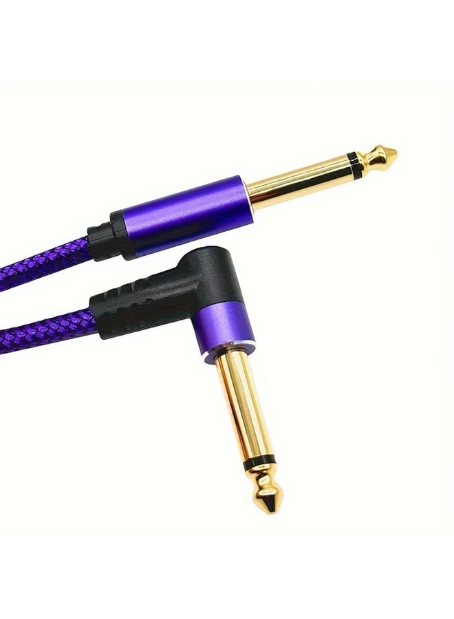 Premium High Fidelity Electric Guitar Bass Amplifier Cable 59.06 Inch Durable Flexible - Image 3