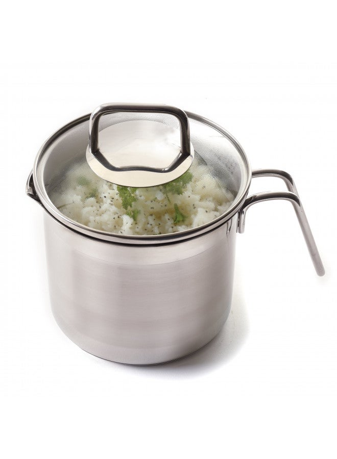 Norpro KRONA 12 Cup Multi Pot with Straining Lid, Stainless Steel