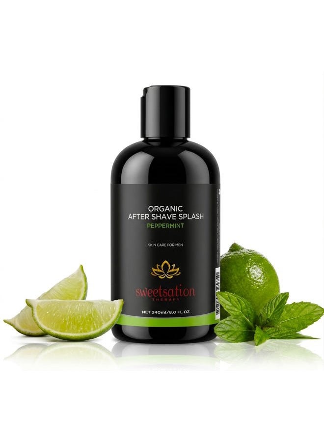 Sweetsation Therapy Organic After Shave Minty Splash, 8oz - Image 1
